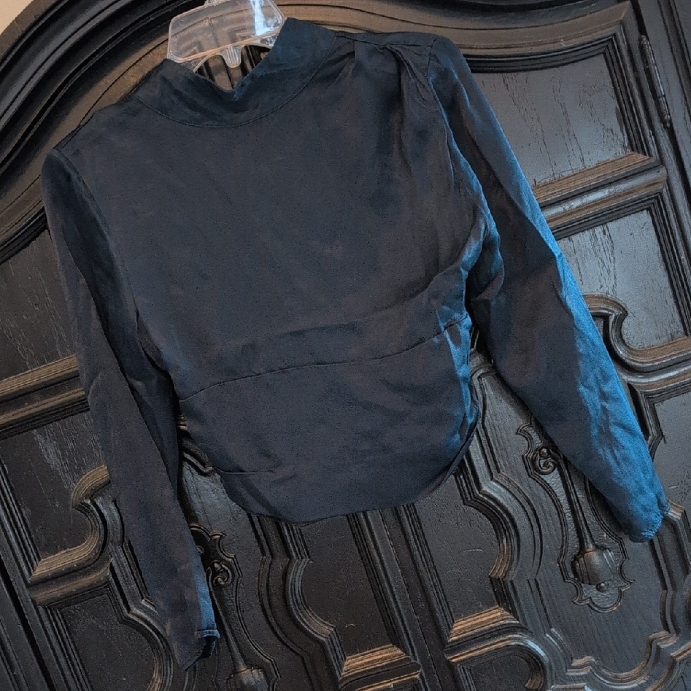 Zara Navy Blue Blouse